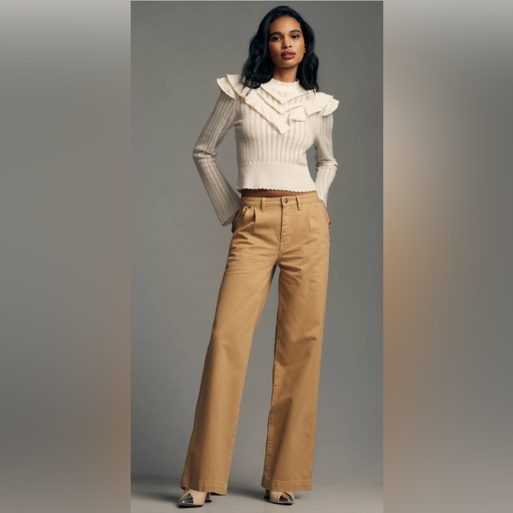 EUC Current/Elliott The Postman Wide-Leg Trousers